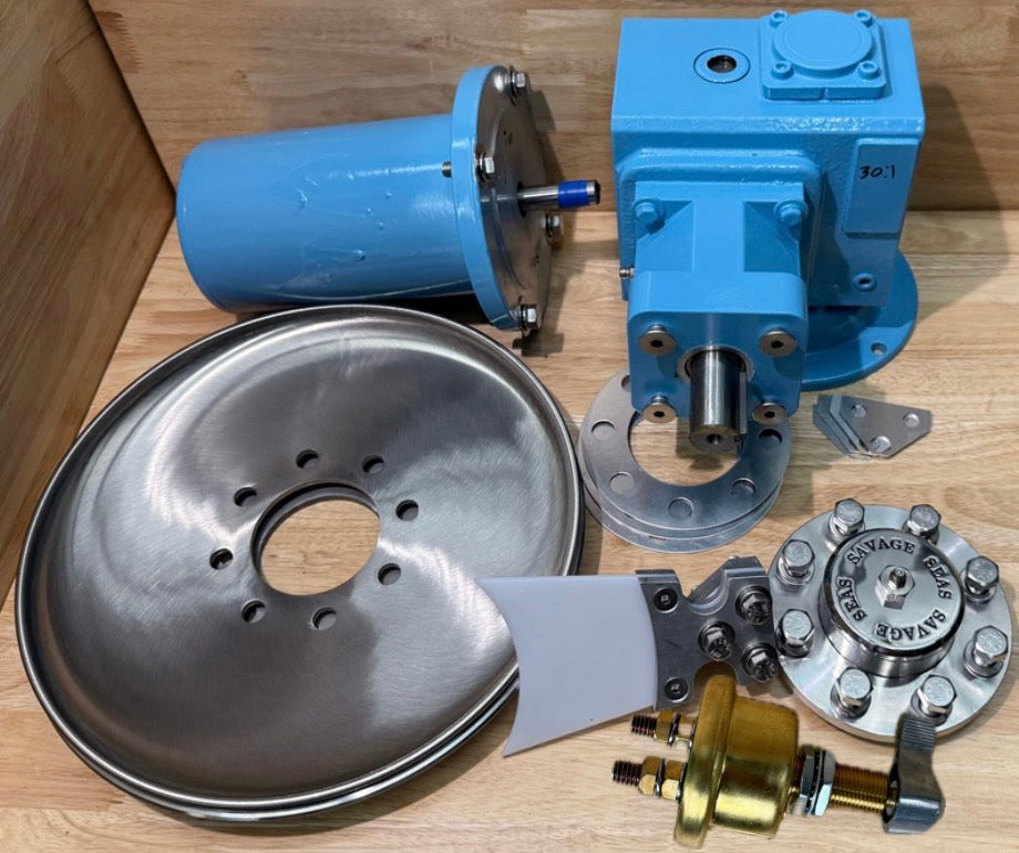 12" Class3 Electric Pot Hauler w/ Stainless Steel Discs, Without Backplate Kit