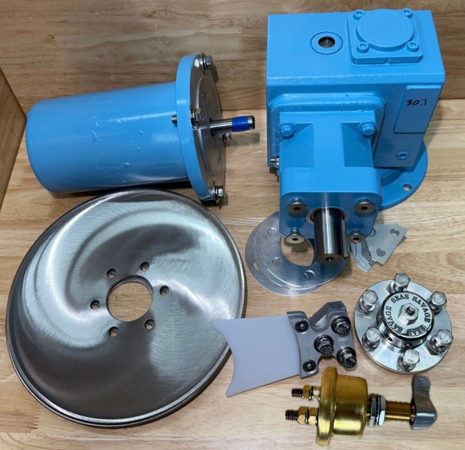 10" Class3 Electric Pot Hauler w/ Stainless Steel Discs, Without Backplate