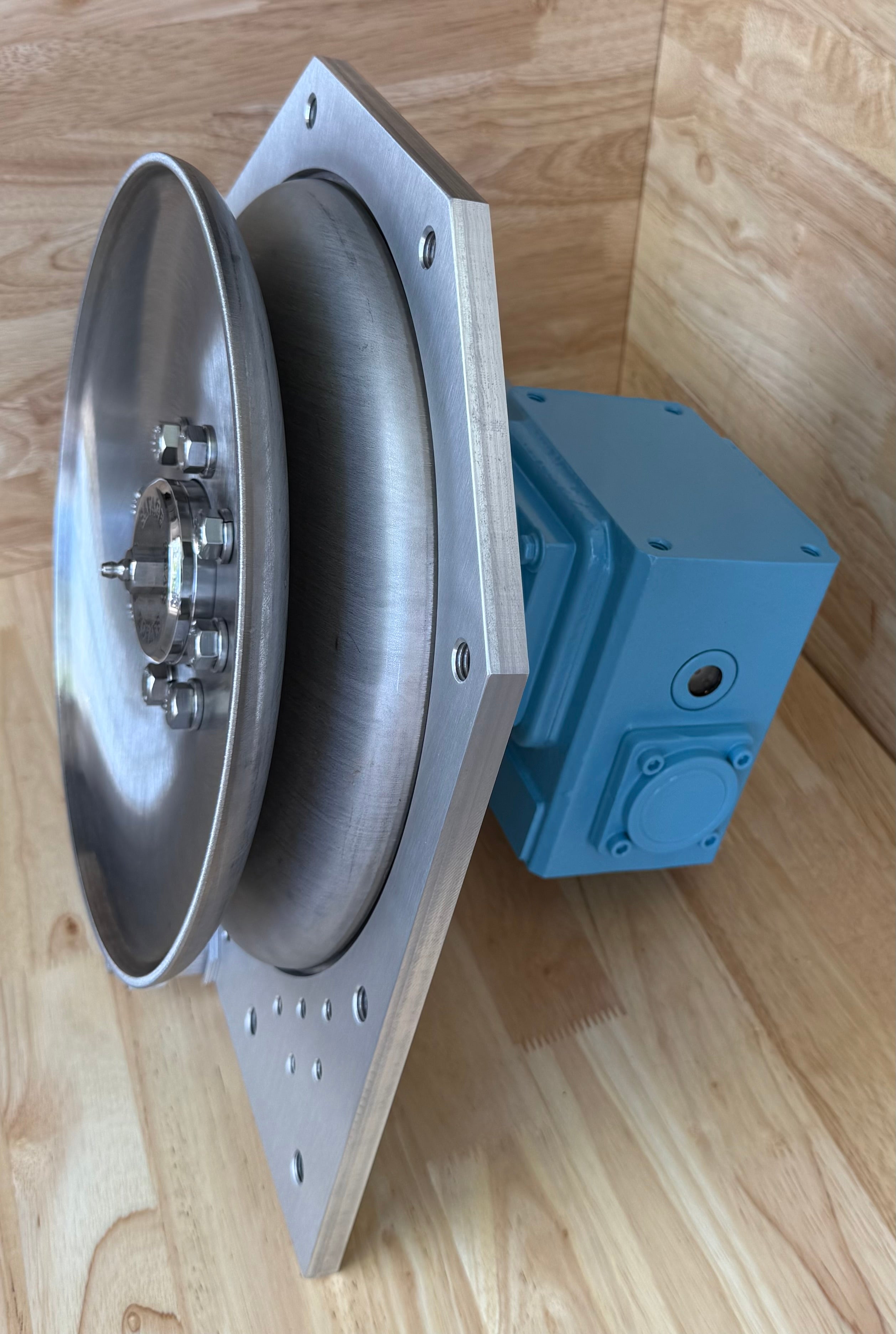 12" Class3 Electric Pot Hauler w/ Stainless Steel Discs, Aluminum Backplate