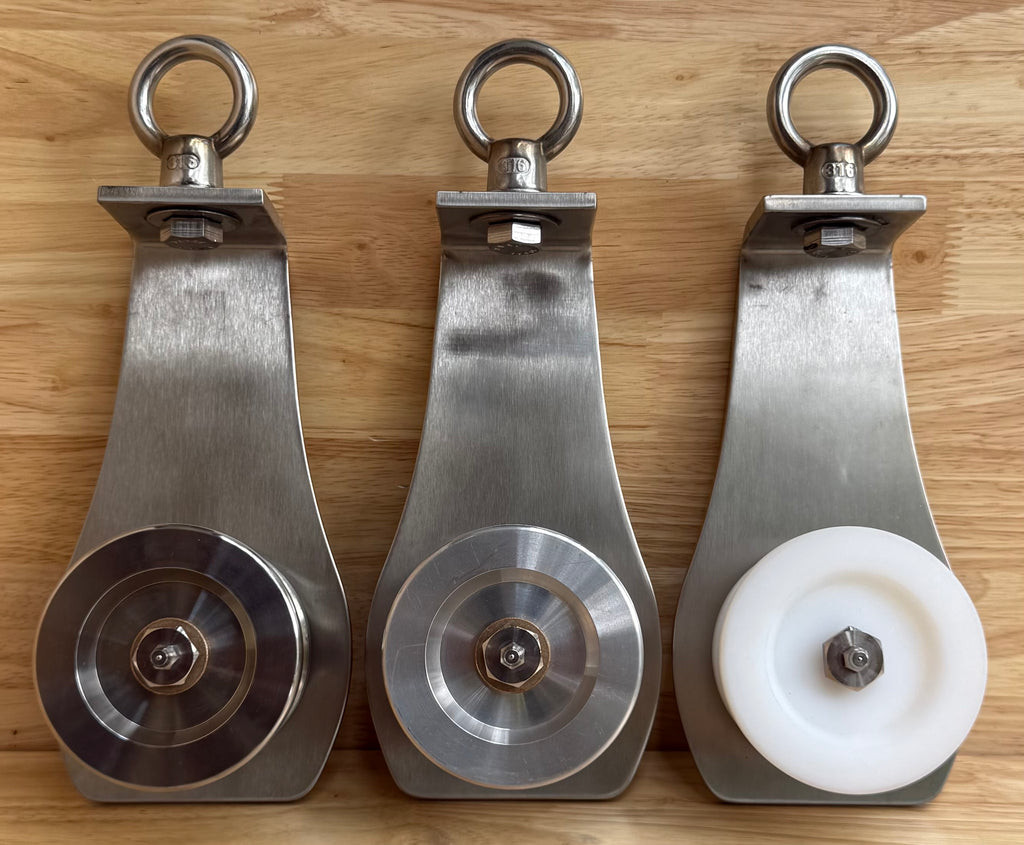 3” Stainless Steel Skiff Block w/ Eye Bolt
