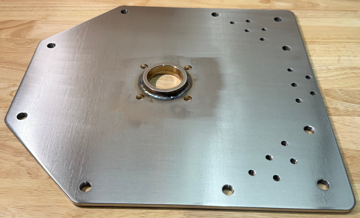 12” Stainless Steel Flat Backplate