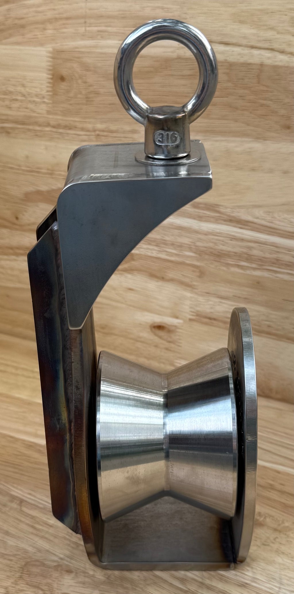 4” Hi-Lip Stainless Steel Block w/ Eye Bolt