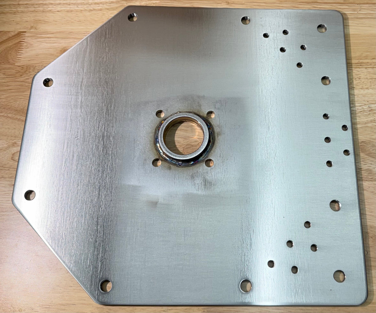 12” Stainless Steel Flat Backplate