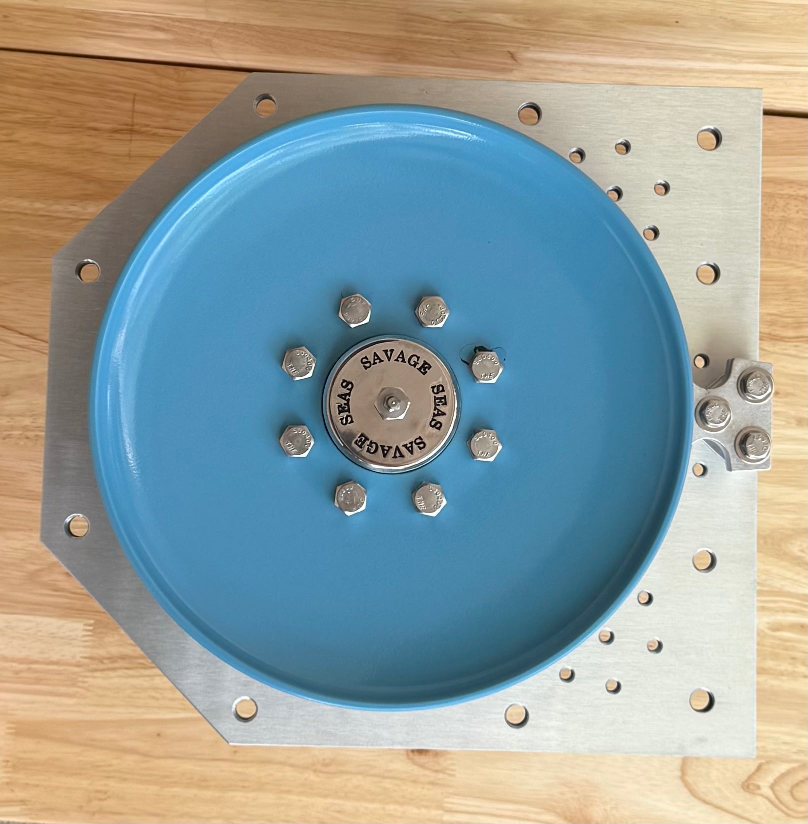 12” Hydraulic Pot Hauler w/ Painted Steel Discs, Aluminum Backplate