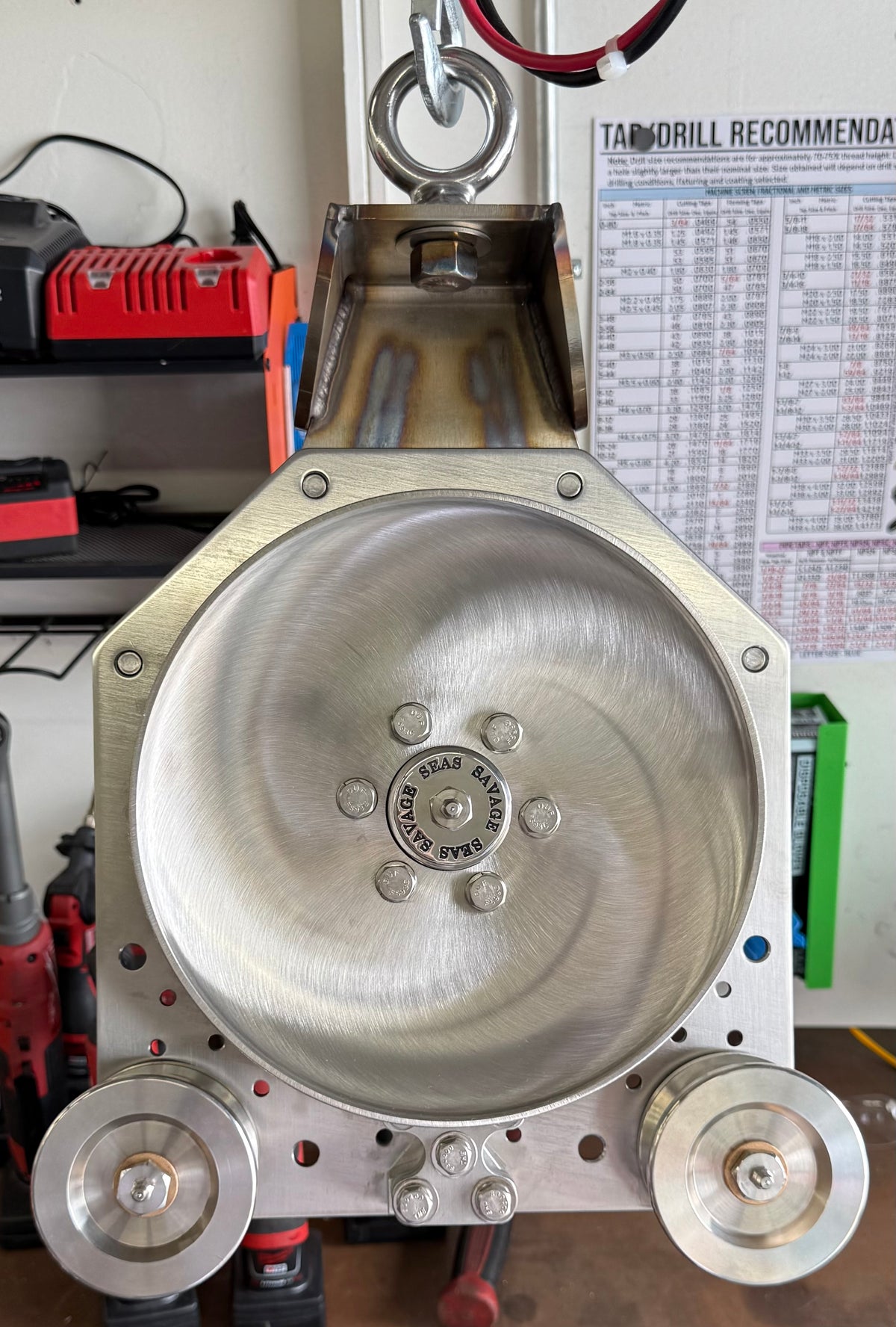 10” Stainless Steel Hanging Hauler Bracket