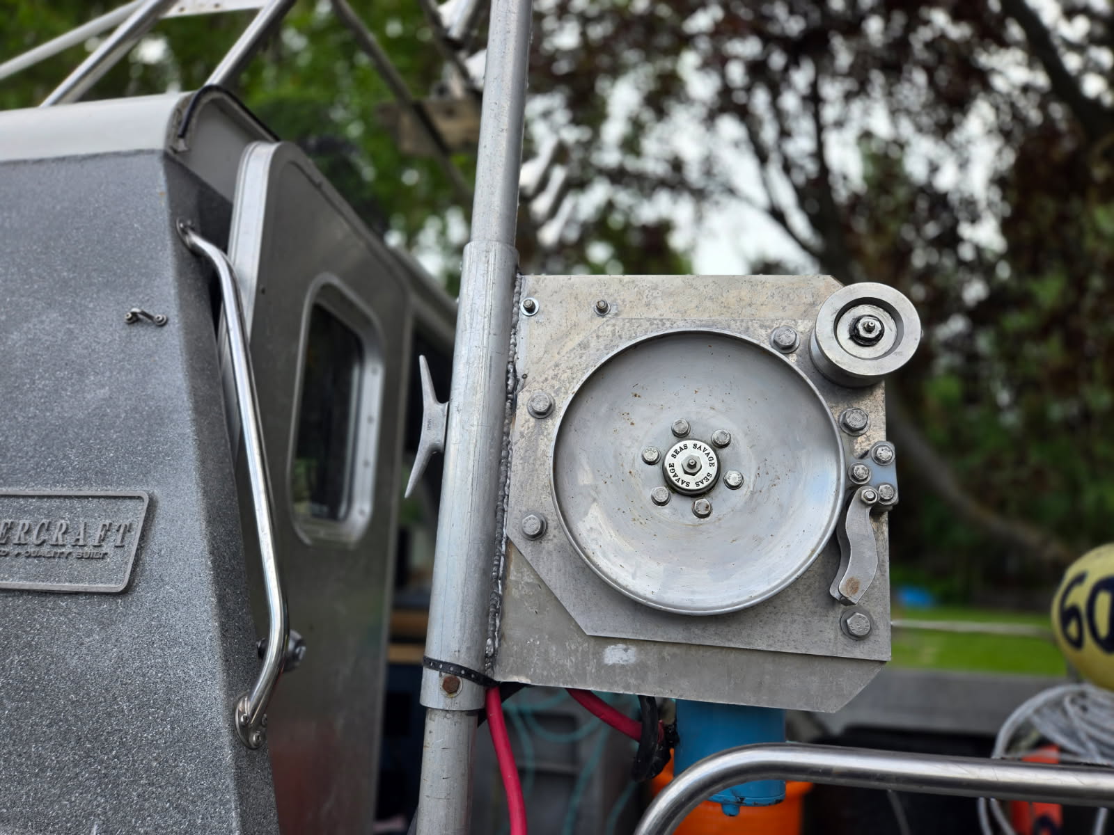 12" Class3 Electric Pot Hauler w/ Painted Steel Discs, Aluminum Backplate