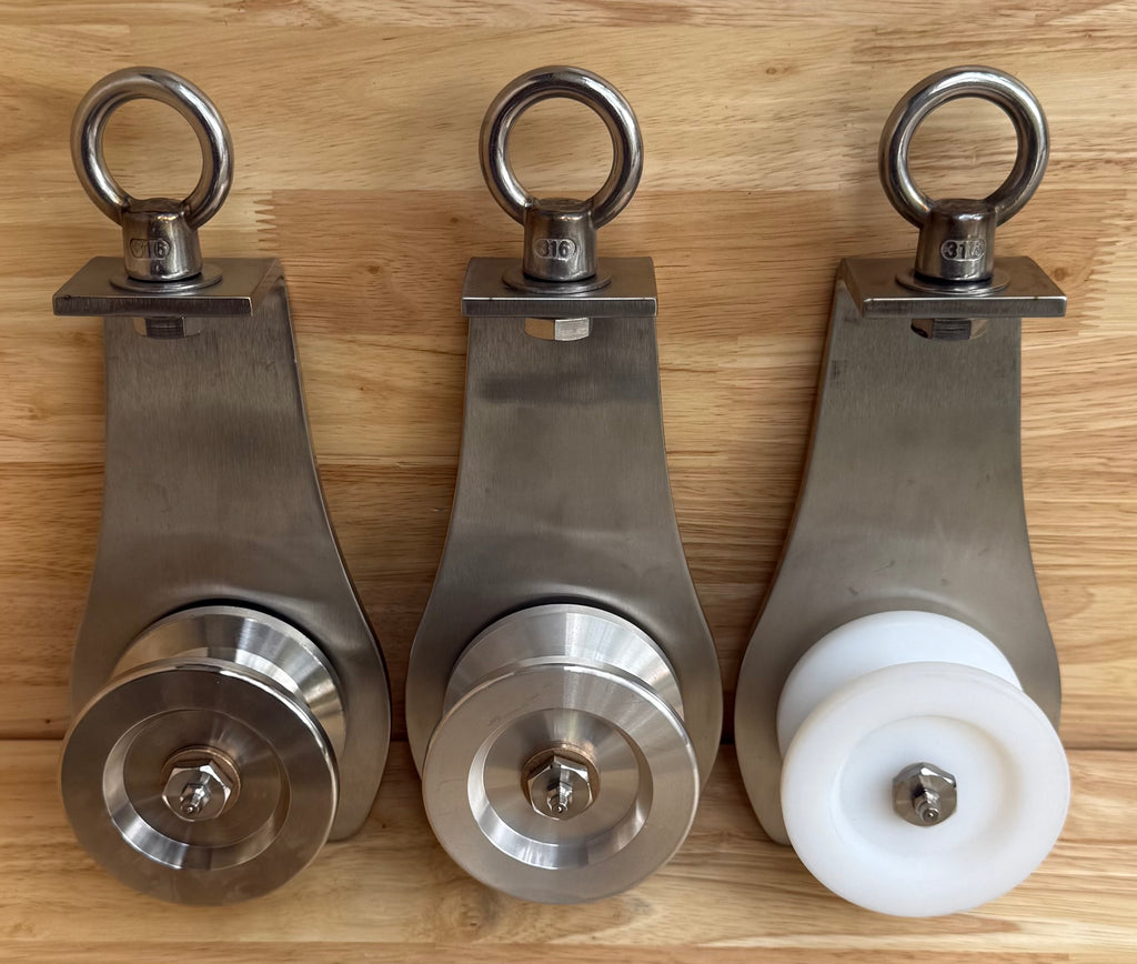 3” Stainless Steel Skiff Block w/ Eye Bolt