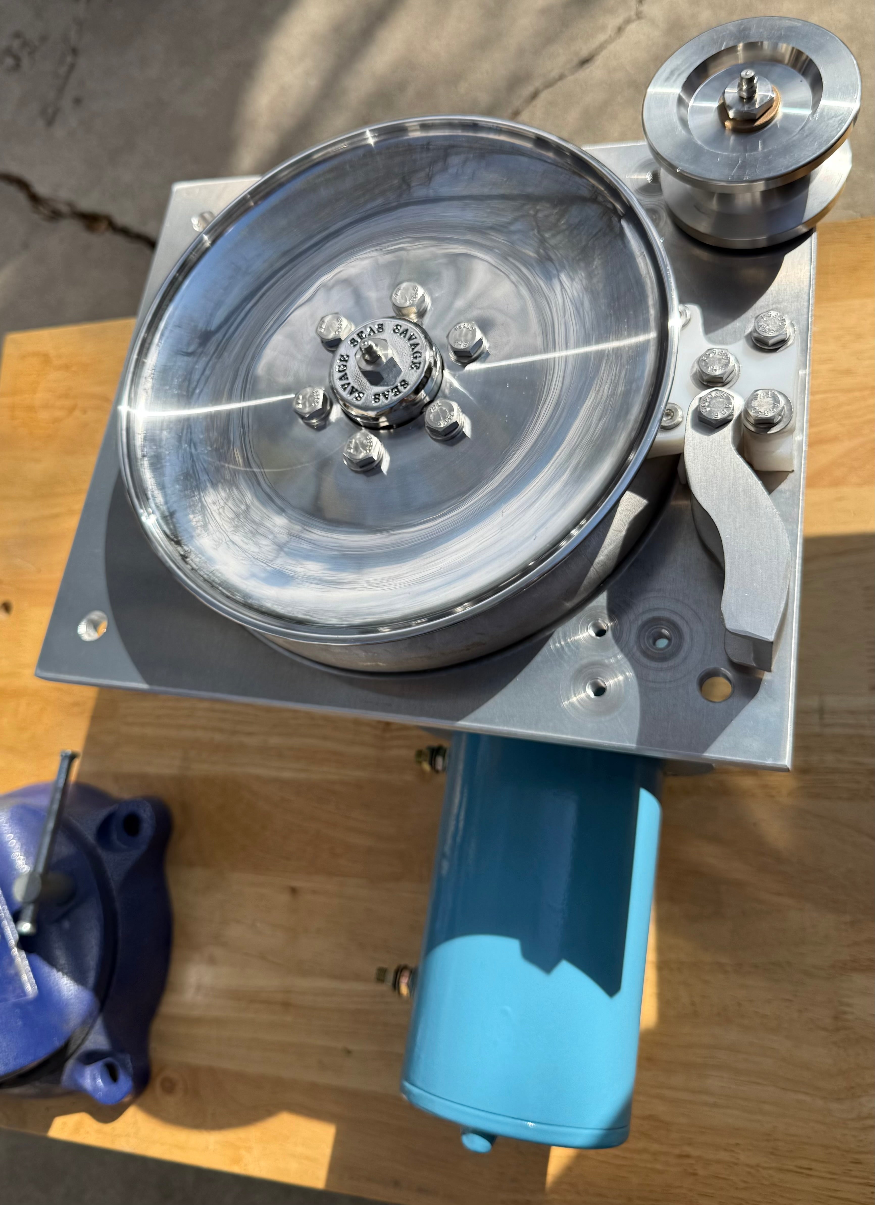 10" Class3 Electric Pot Hauler w/ Stainless Steel Discs, Aluminum Backplate