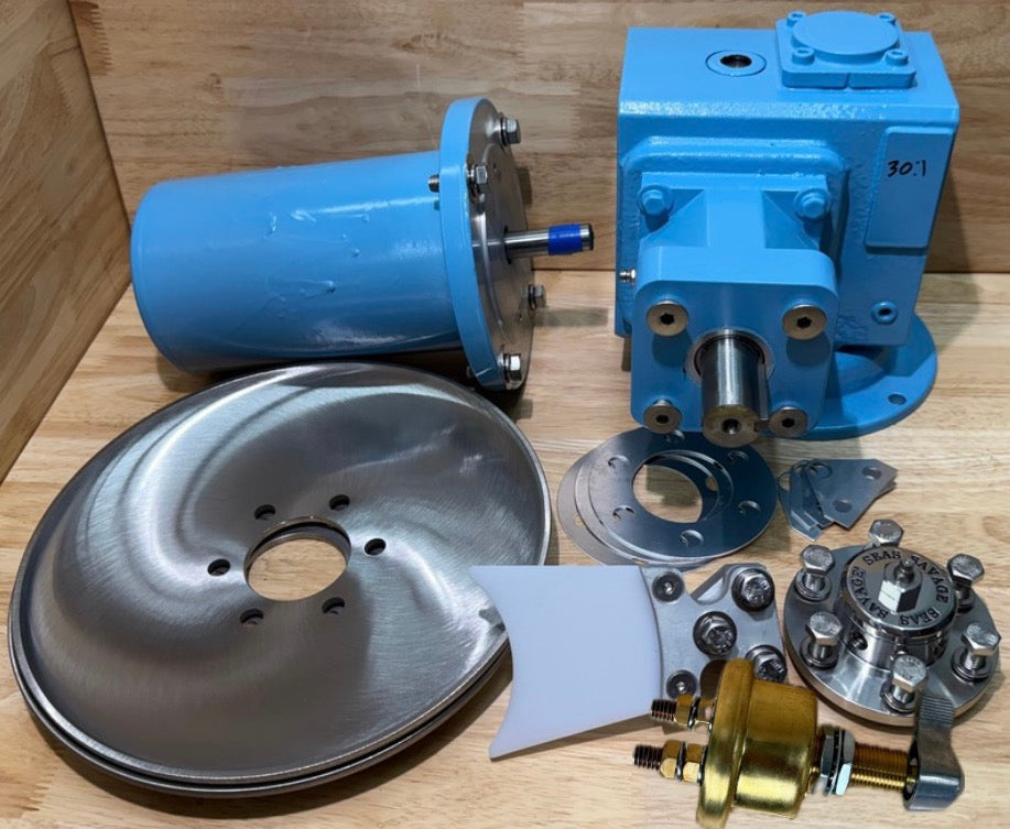 10" Class3 Electric Pot Hauler w/ Stainless Steel Discs, Without Backplate