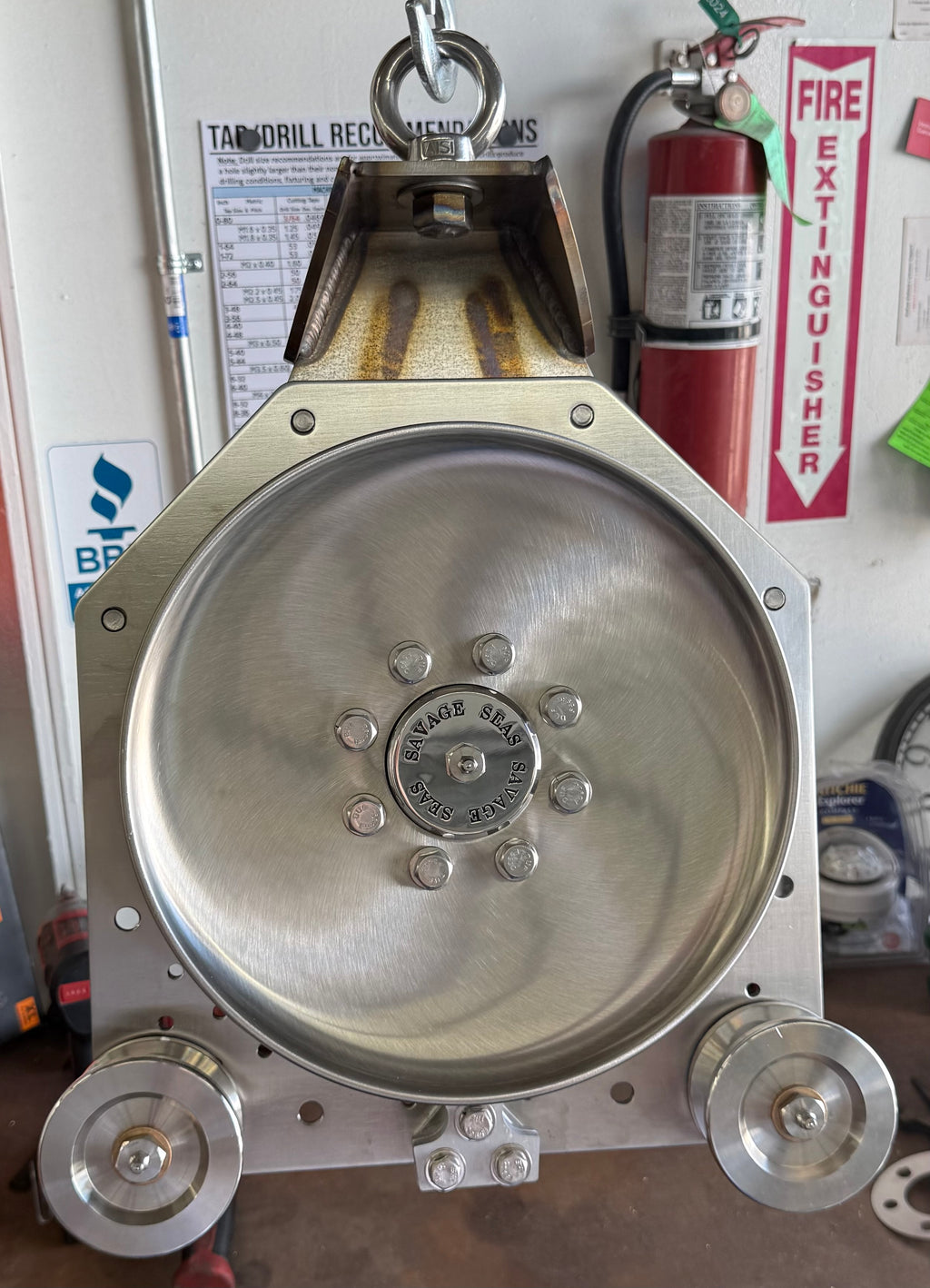 12” Stainless Steel Hanging Hauler Bracket