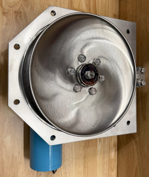 10" Class1 Electric Pot Hauler w/ Stainless Steel Discs, HD Flat Aluminum Backplate