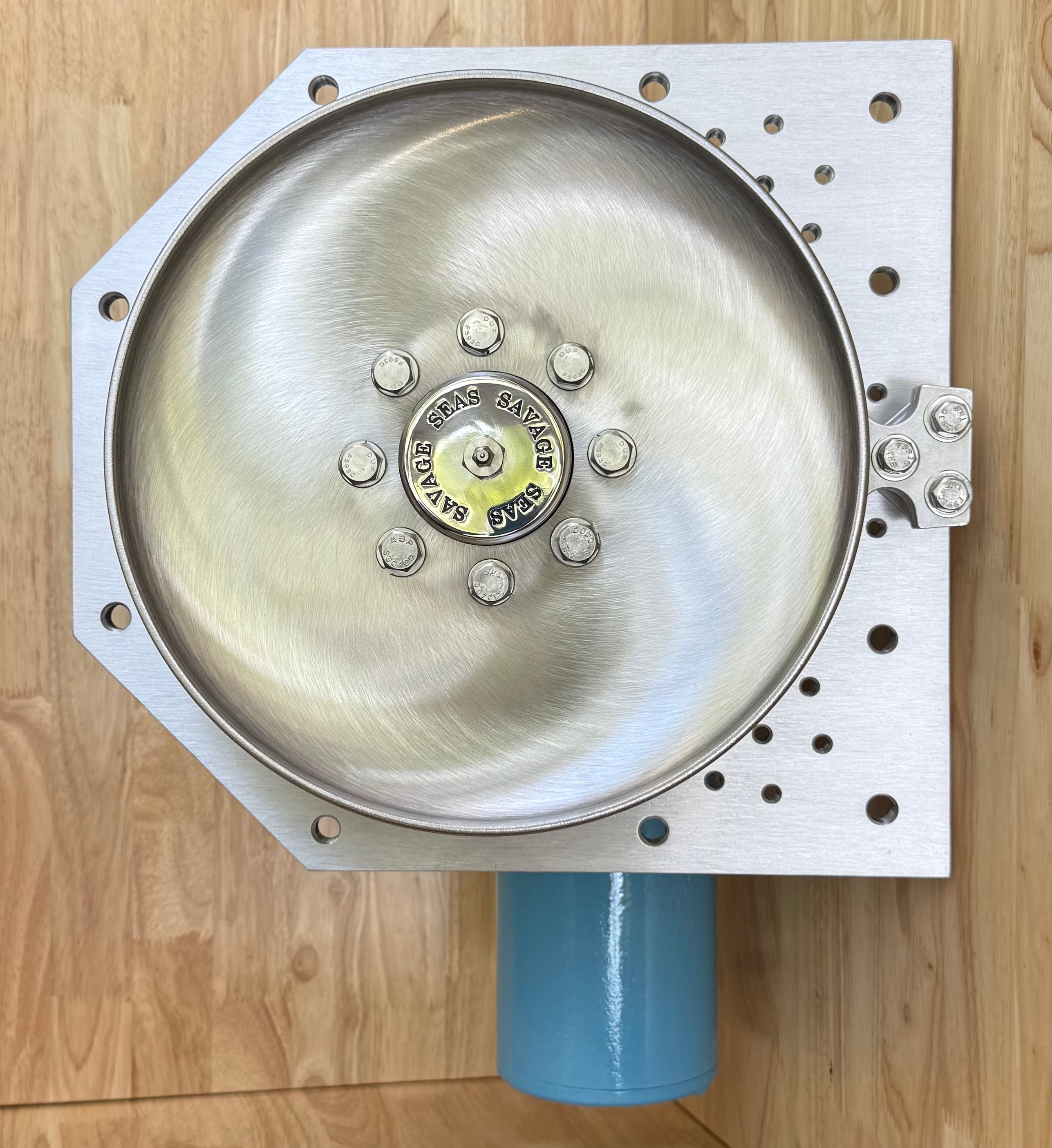 12" Class3 Electric Pot Hauler w/ Stainless Steel Discs, Aluminum Backplate