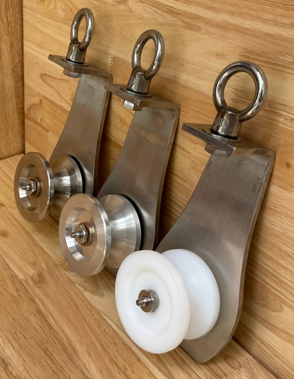 3” Stainless Steel Skiff Block w/ Eye Bolt